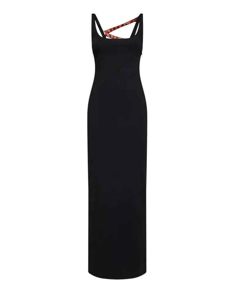 Emilio Pucci printed-strap open-back maxi dress - Schwarz Schwarz