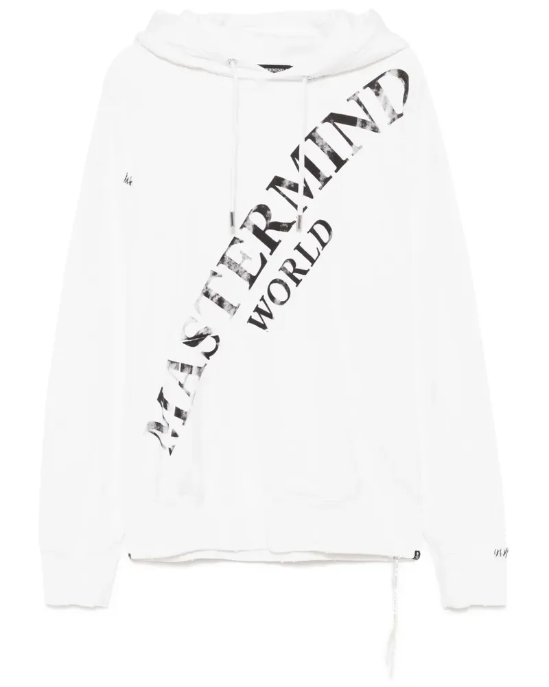 Mastermind World Hoodie mit Logo-Print - Weiß Weiß