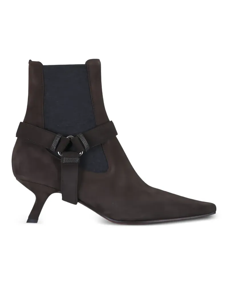 Brunello Cucinelli Stiefeletten aus Wildleder - Braun Braun