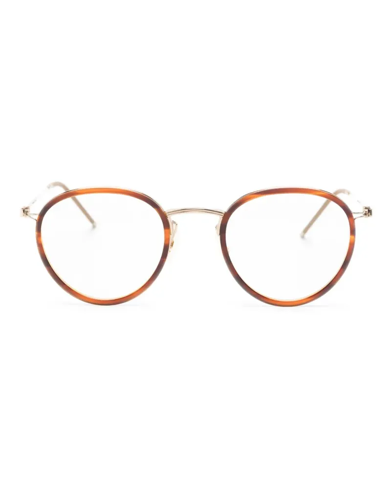Oliver Peoples Runde Brille mit Schildpattmuster - Braun Braun