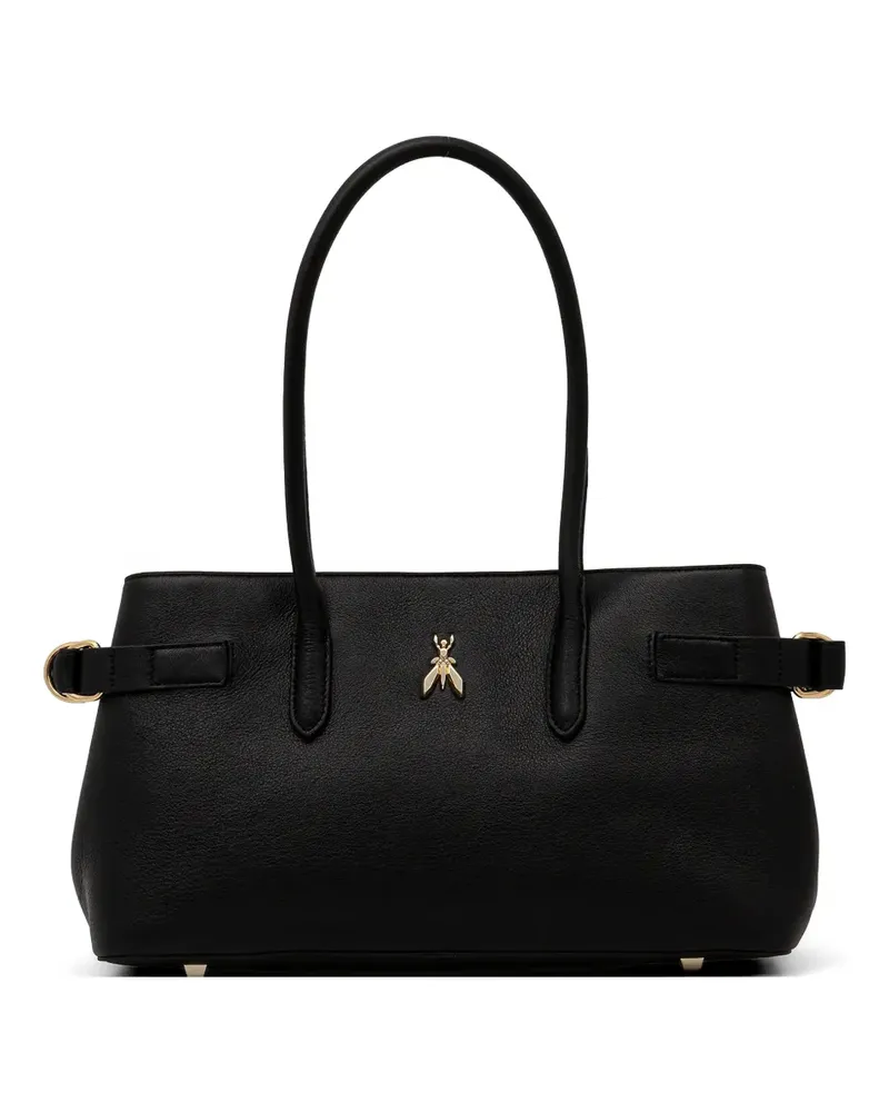 Patrizia Pepe Schultertasche aus Leder - Schwarz Schwarz