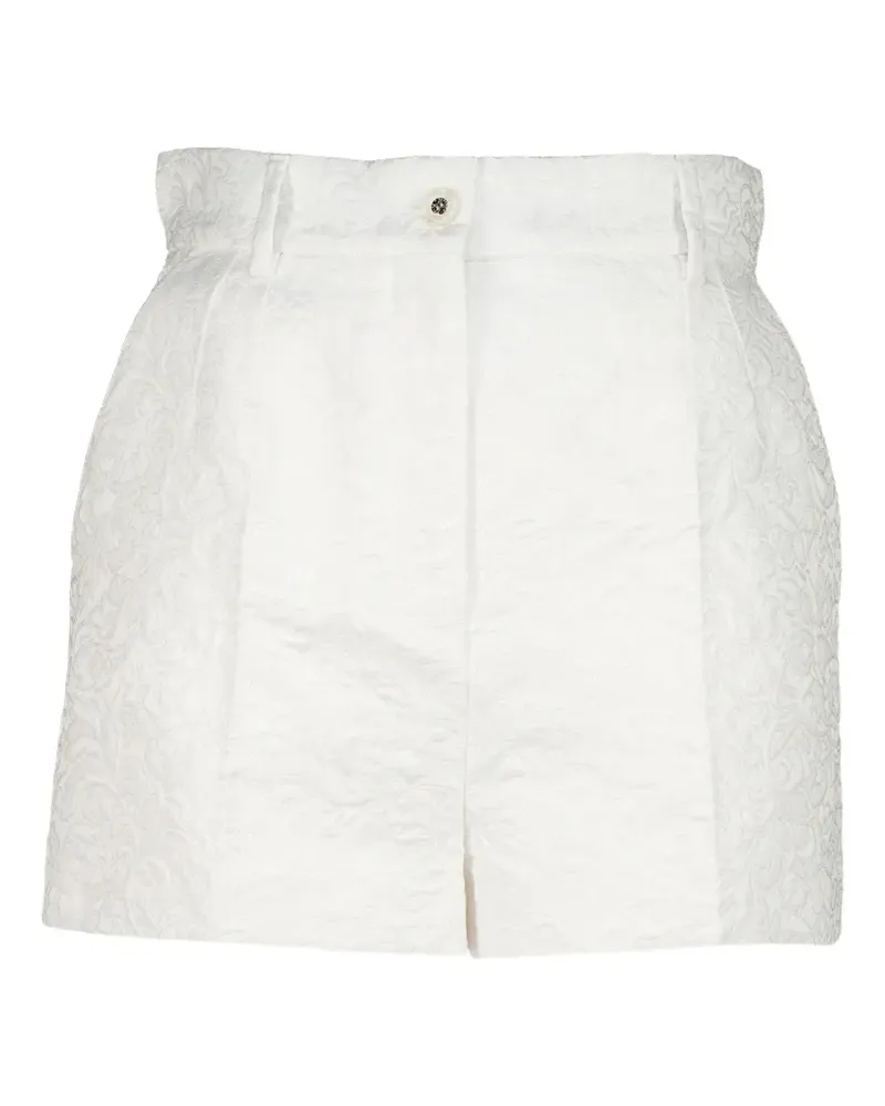 Dolce & Gabbana Maiolica jacquard-effect shorts - Weiß Weiß