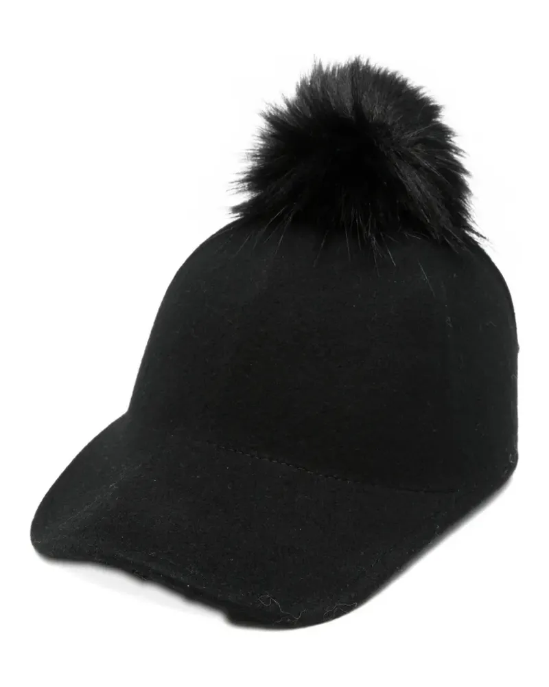 Marc Cain pom-pom cap - Schwarz Schwarz