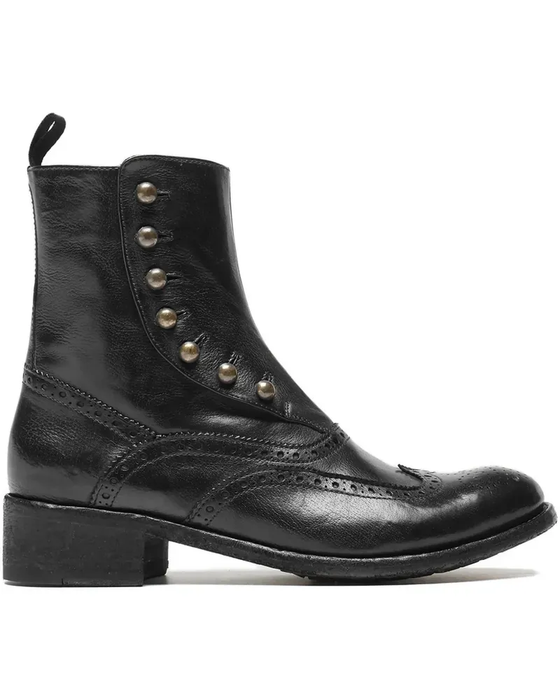 Officine Creative Italia leather ankle boots - Schwarz Schwarz