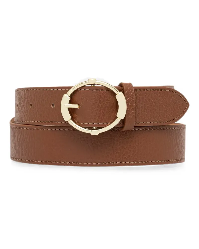 Coccinelle Marlie grained-leather belt - Braun Braun
