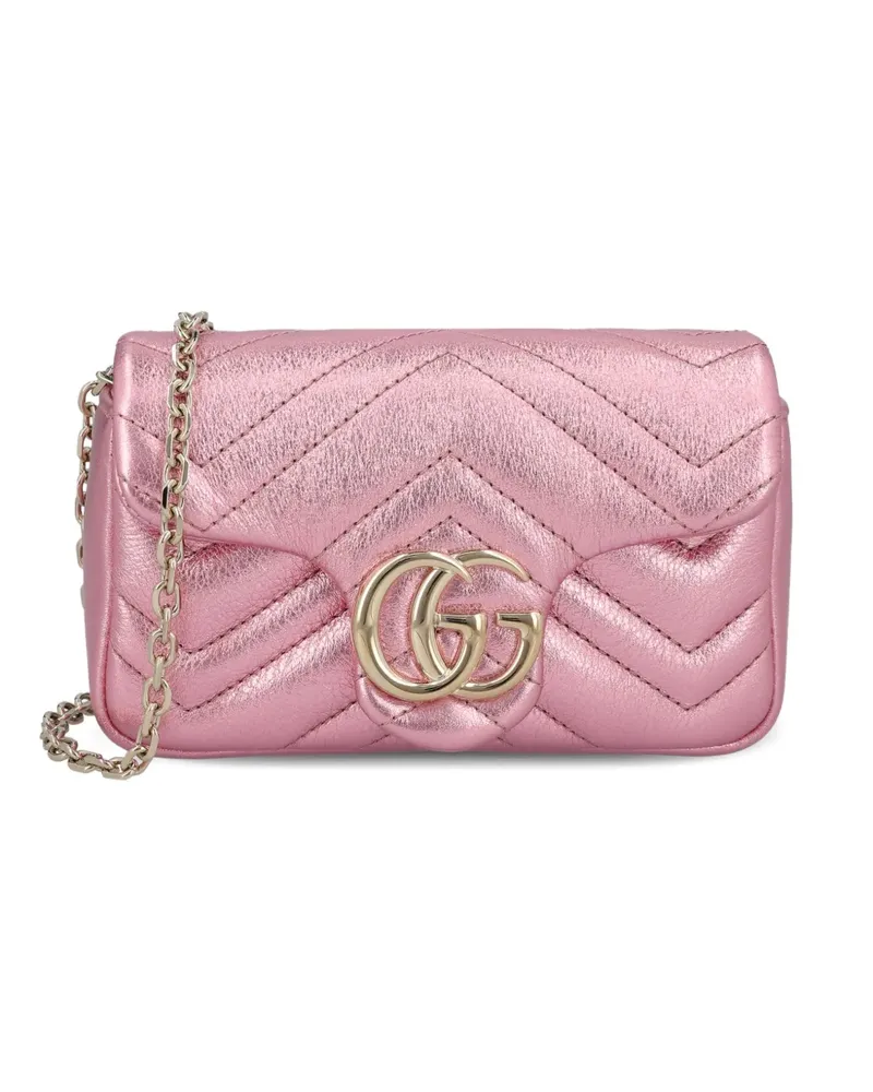 Gucci GG chevron-quilted shoulder bag - Rosa Rosa
