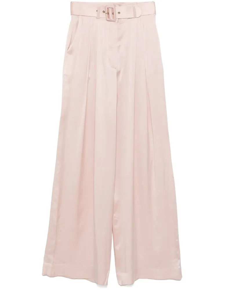 Zimmermann Palazzohose aus Seide - Nude Nude