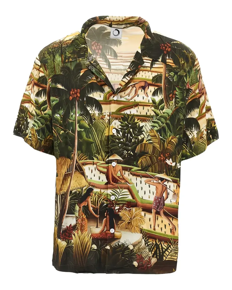 ENDLESS JOY Subak printed short-sleeve shirt - Grün Grün