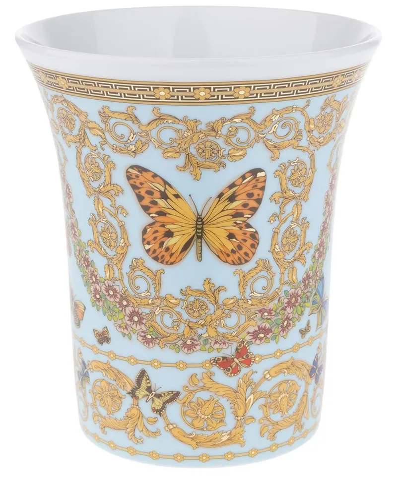 Versace Vase mit Le Jardin de -Print - Weiß Weiß