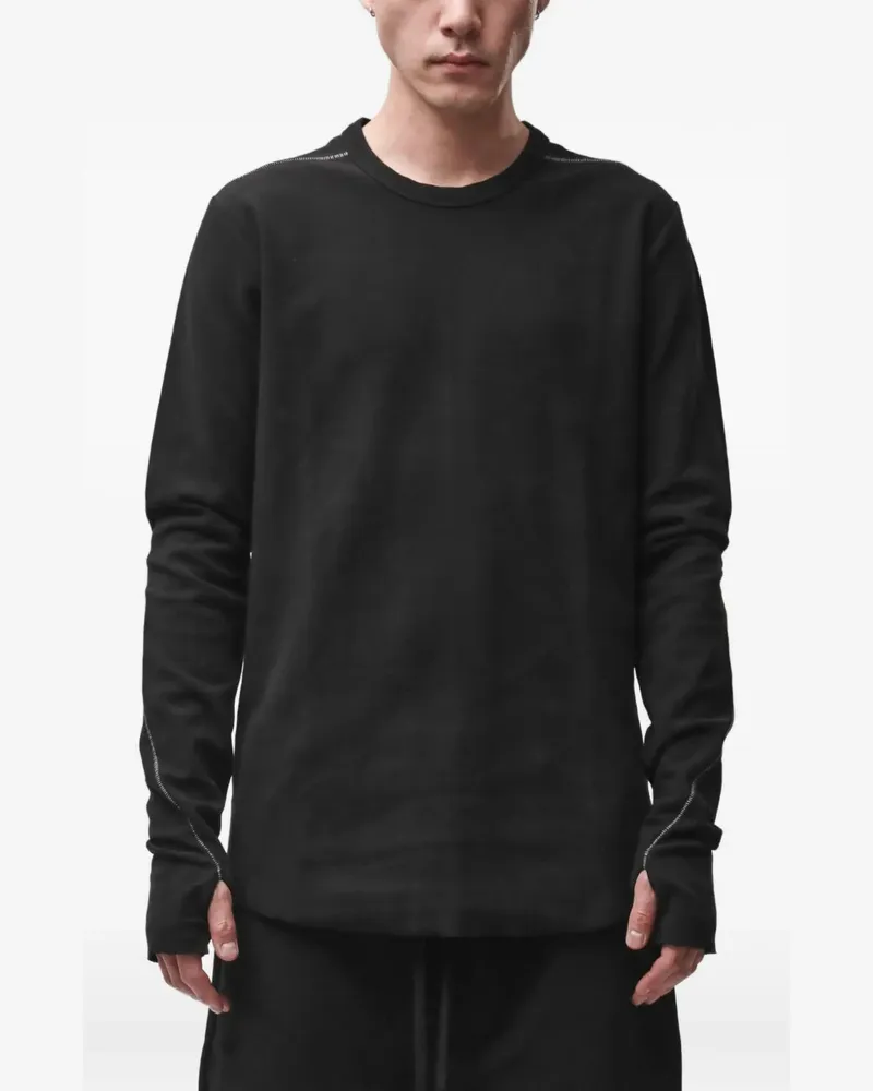 THOM KROM contrast-stitch sweater - Schwarz Schwarz