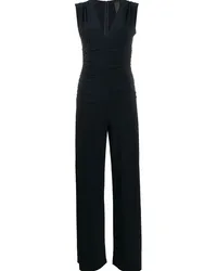 Norma Kamali Jumpsuit mit Drapierung Blau