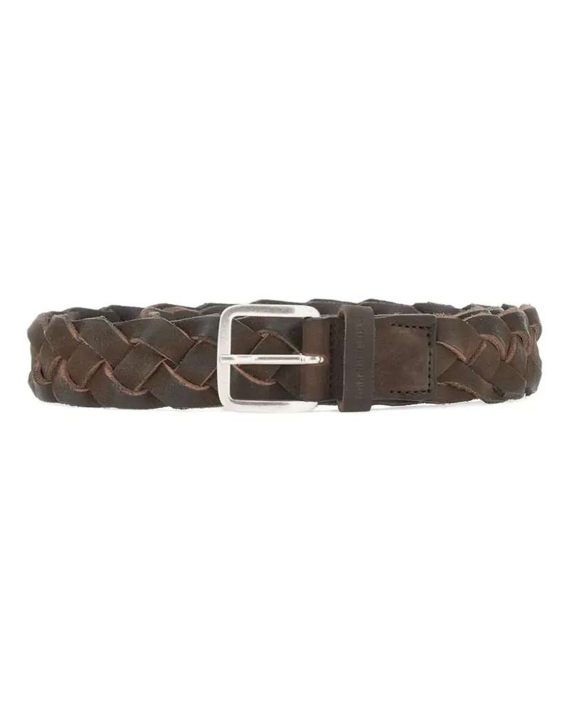 Gianni Chiarini braided buckle belt - Braun Braun