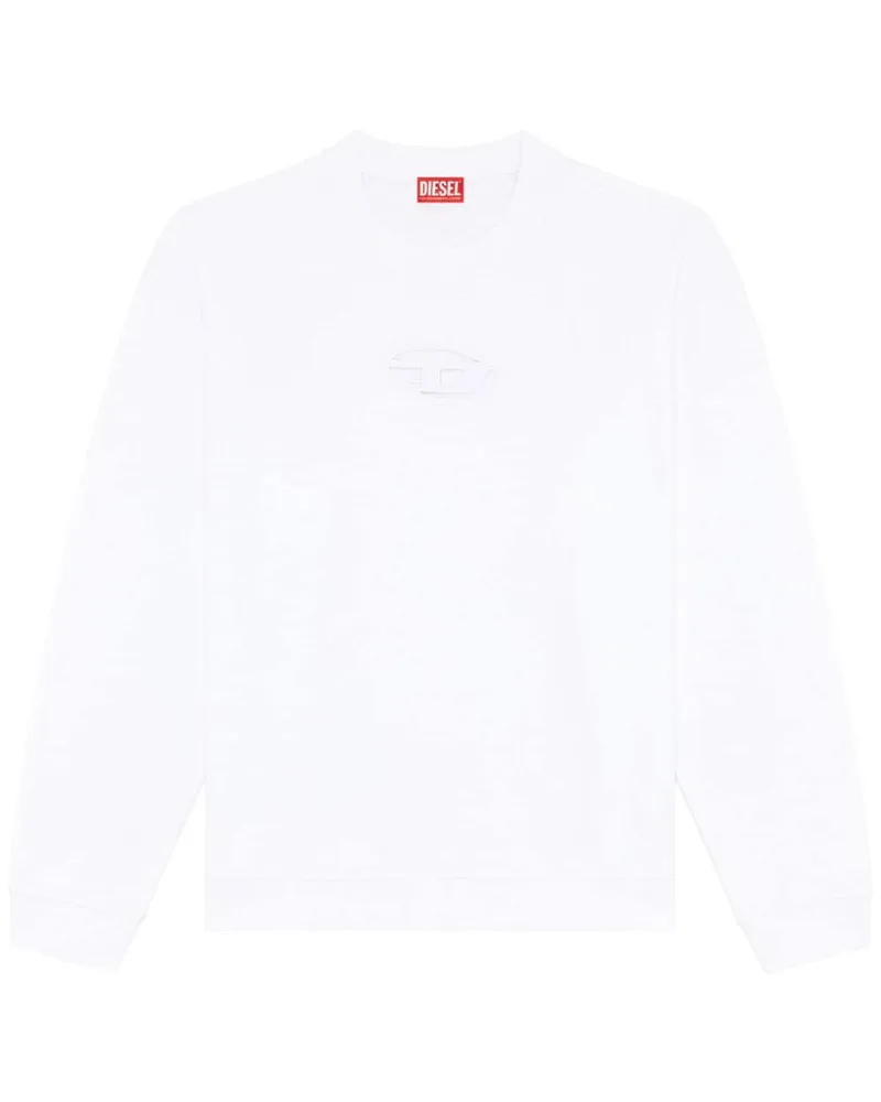Diesel Sweatshirt mit Cut-Out - Weiß Weiß