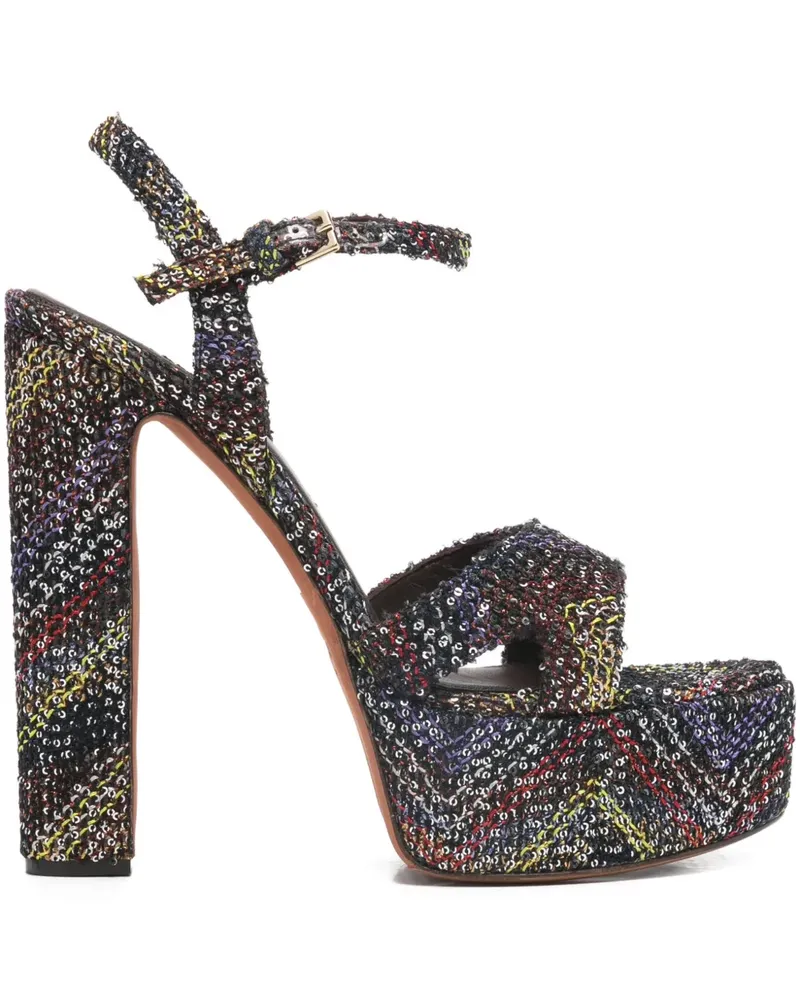 Missoni Angela platform heel sandals - Schwarz Schwarz