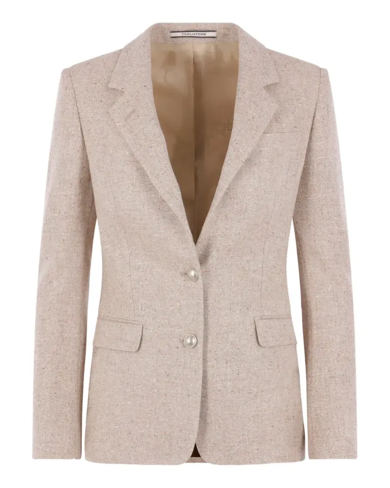 Tagliatore herringbone-weave jacket - Nude Nude