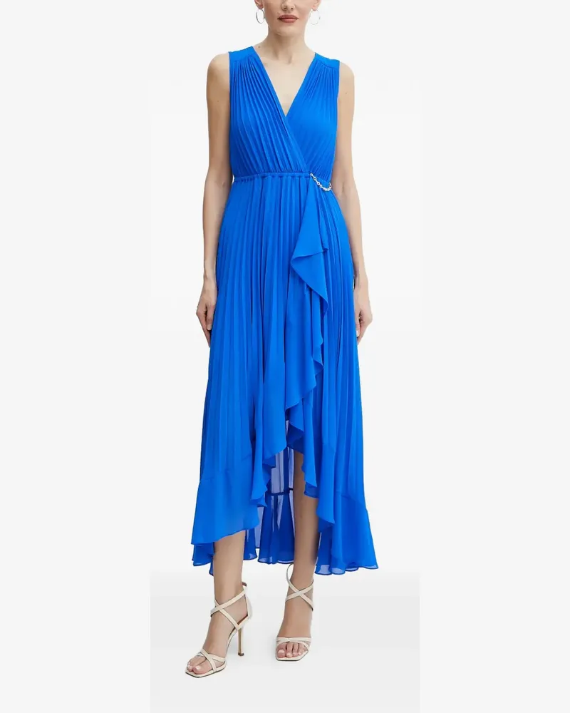 Morgan pleated chain midi dress - Blau Blau