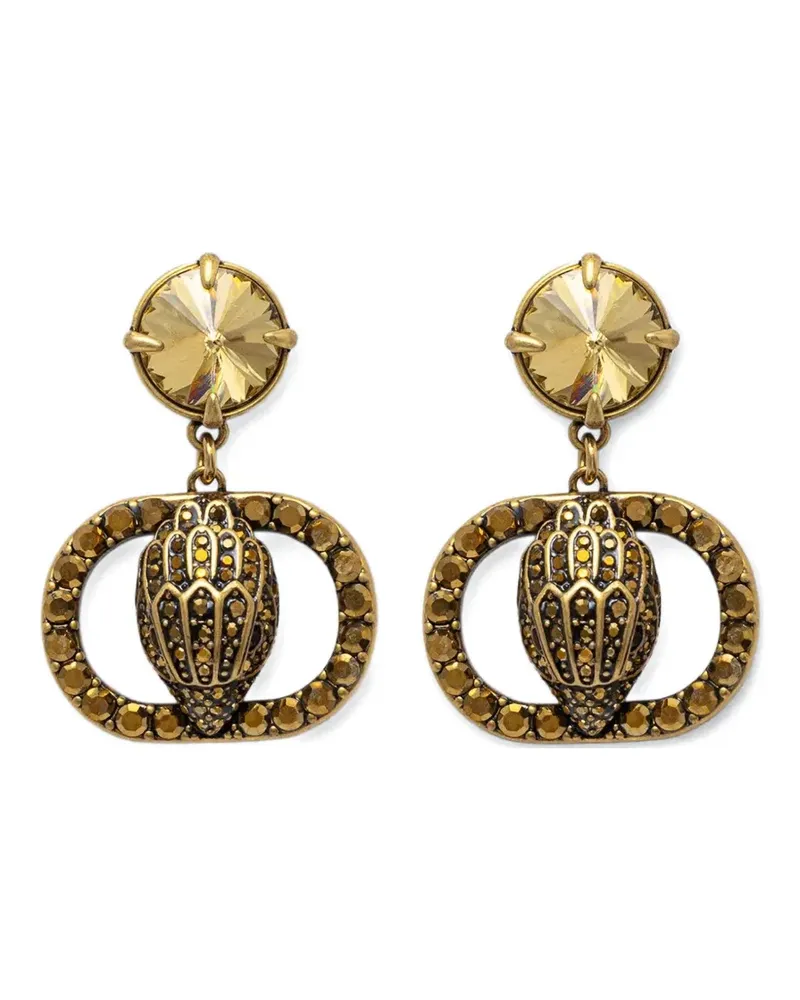Kurt Geiger Chelsea eagle-head drop earrings - Gold Gold