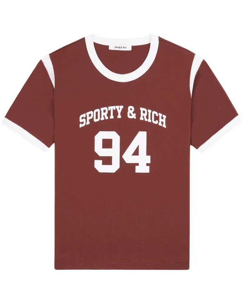 SPORTY & RICH SR 94 Sports T-Shirt - Rot Rot
