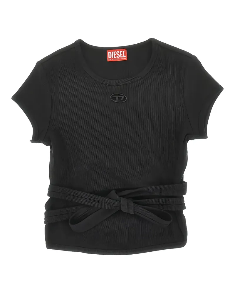 Diesel waist-tie T-shirt - Grau Grau