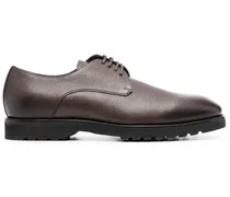 Strukturierte Derby-Schuhe - Braun