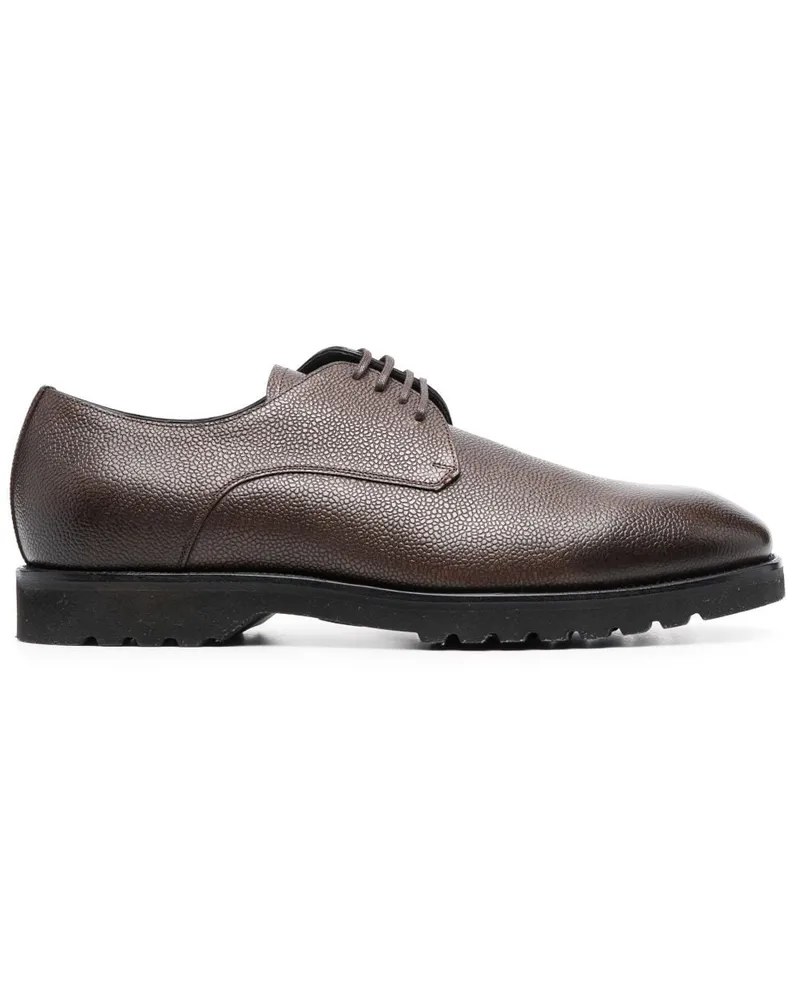 Tom Ford Strukturierte Derby-Schuhe - Braun Braun