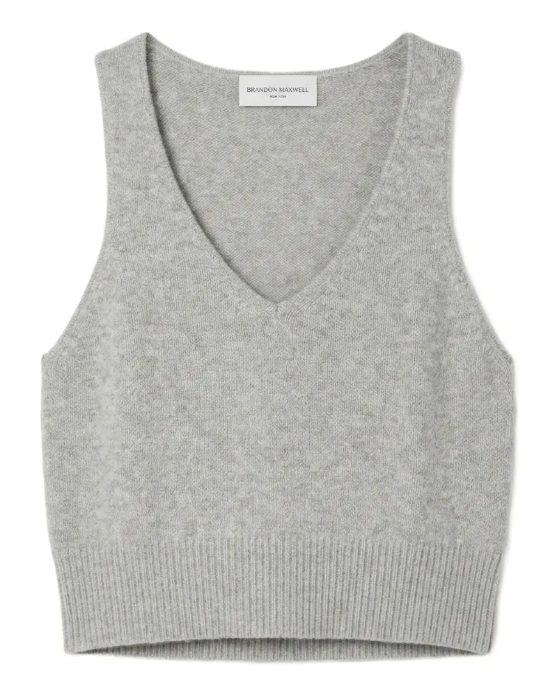Brandon Maxwell Reese Tanktop mit V-Ausschnitt - Grau Grau