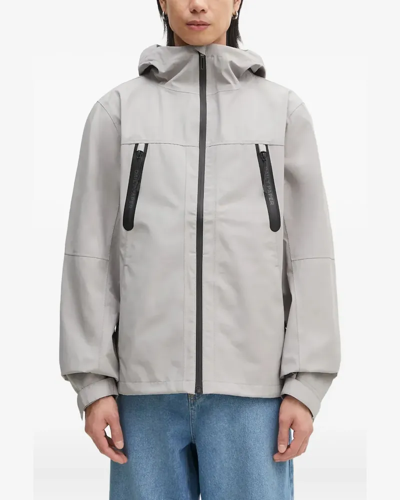 Daily Paper Kunle Kapuzenjacke mit Reißverschluss - Grau Grau