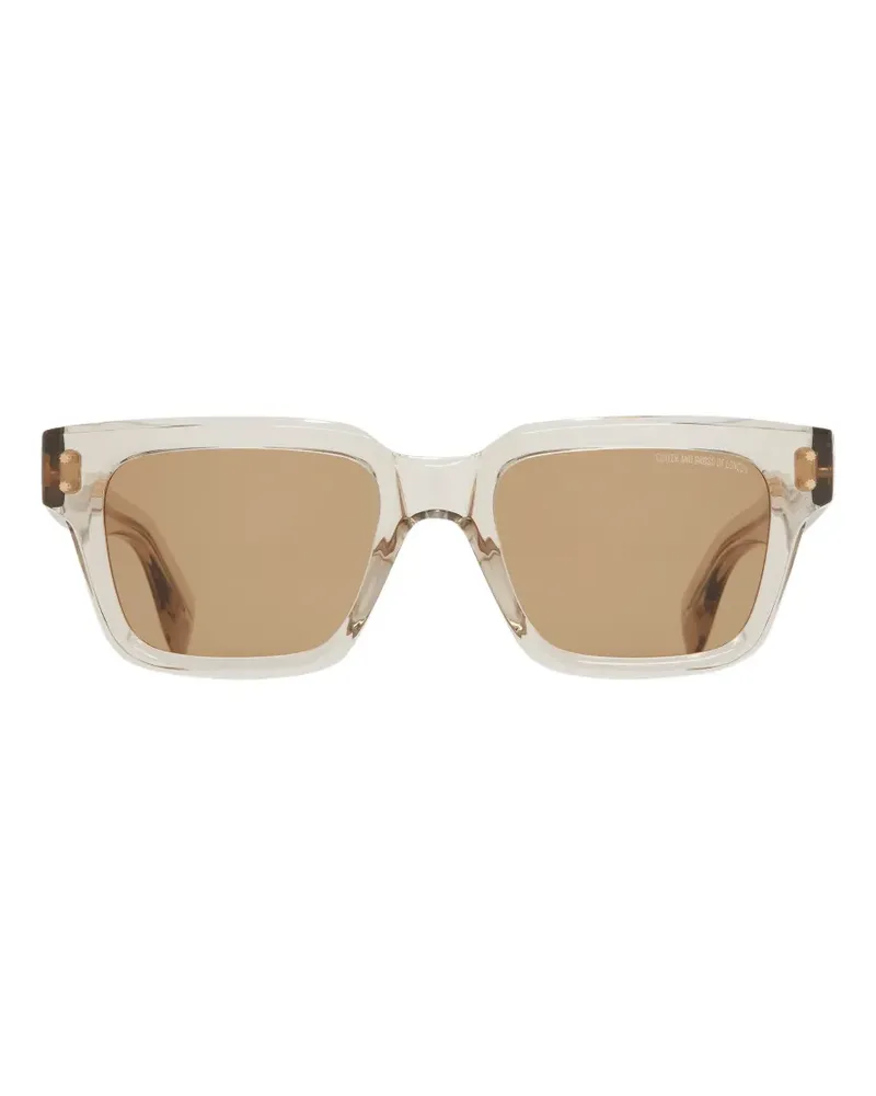Cutler and Gross Sonnenbrille mit eckigem Gestell - Nude Nude