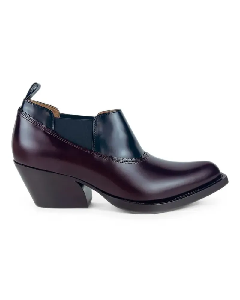 Marni Stiefel mit Wellensaum - Braun Braun