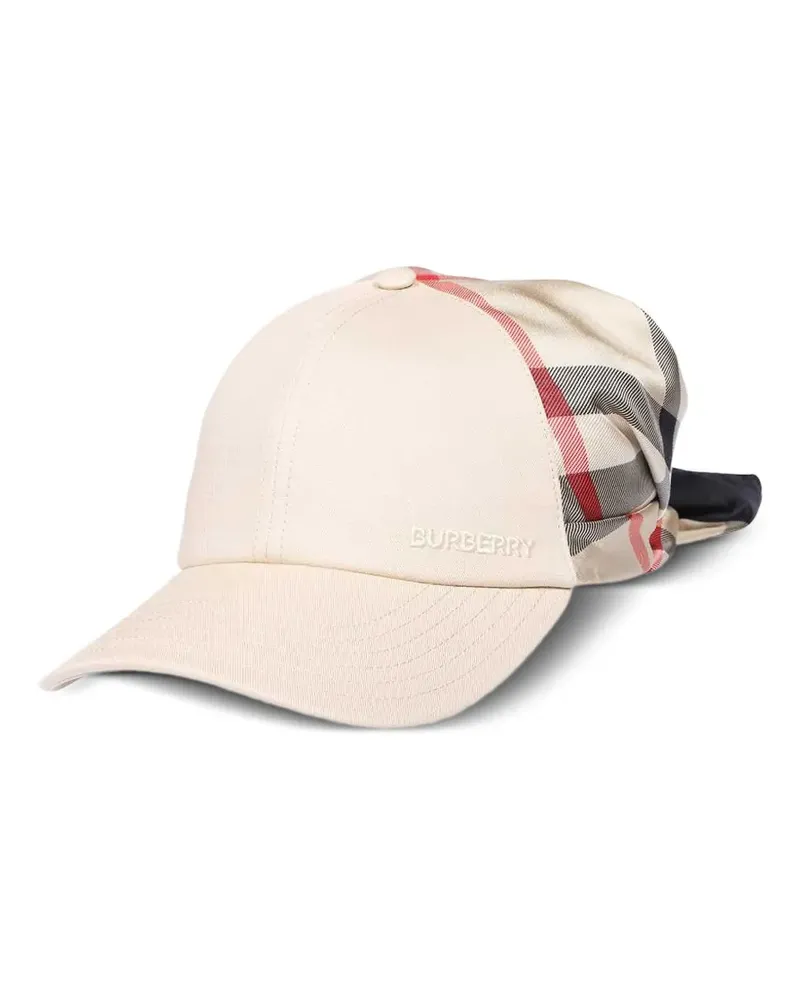 Burberry Bestickte Baseballkappe mit Seideneinsatz - Nude Nude