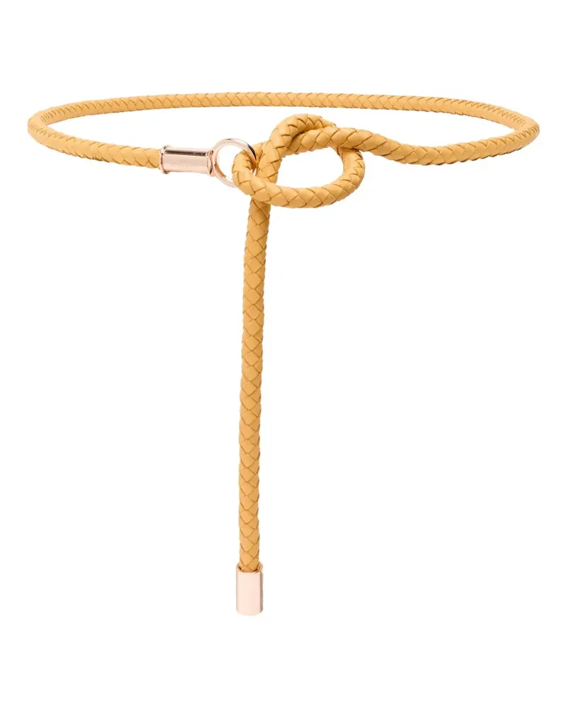 Gabriela Hearst braided leather belt - Nude Nude