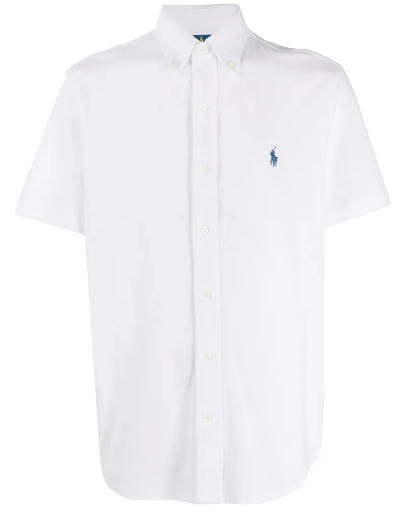 Ralph Lauren Poloshirt mit Logo-Stickerei - Weiß Weiß