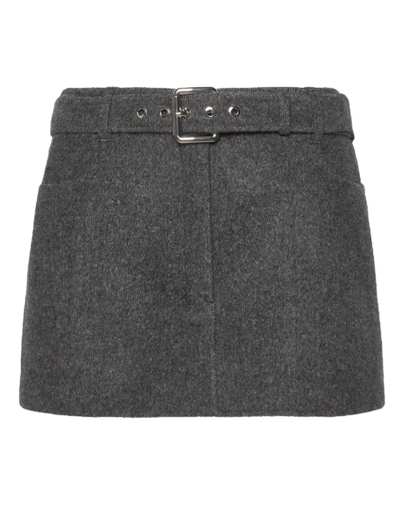 SPORTMAX Minirock mit Gürtel - Grau Grau