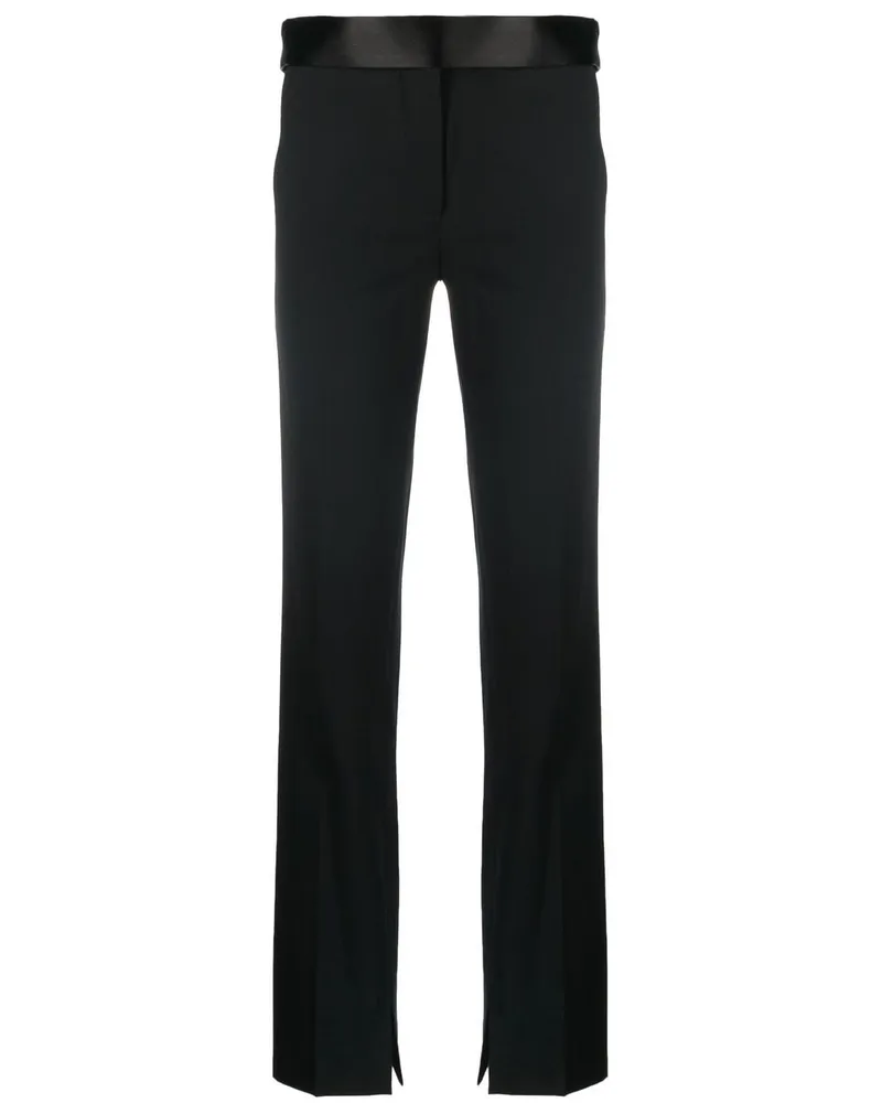 Stella McCartney Hose aus Satin - Schwarz Schwarz