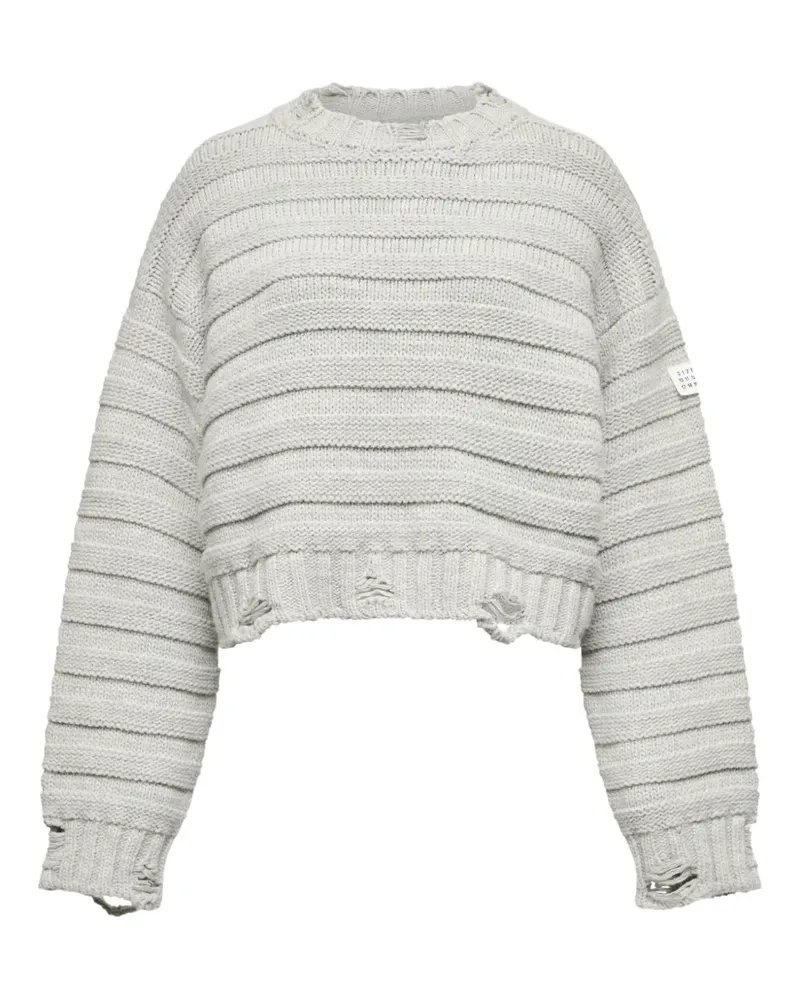 Maison Margiela Pullover mit Rundhalsausschnitt - Grau Grau