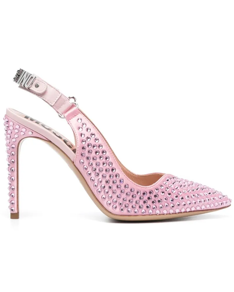 Moschino Pumps mit Kristallen 105mm - Rosa Rosa