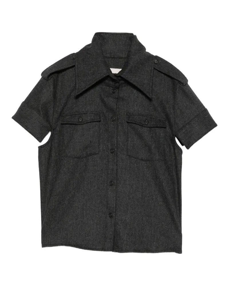 KHAITE Emiel short-sleeve shirt - Grau Grau