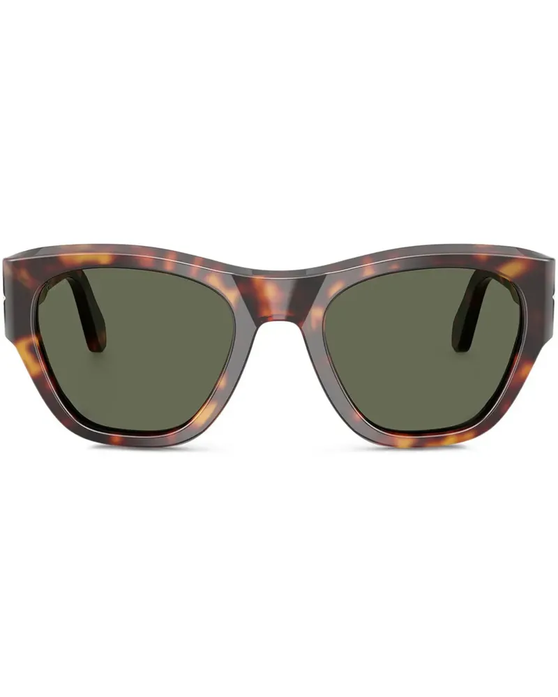 Persol Sonnenbrille mit eckigem Gestell - Braun Braun