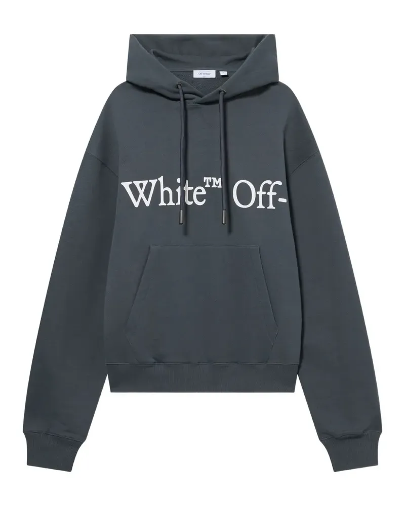 OFF-WHITE Bookish Scarf Hoodie - Grau Grau