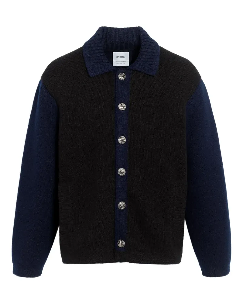 Barrie Cardigan in Colour-Block-Optik - Schwarz Schwarz