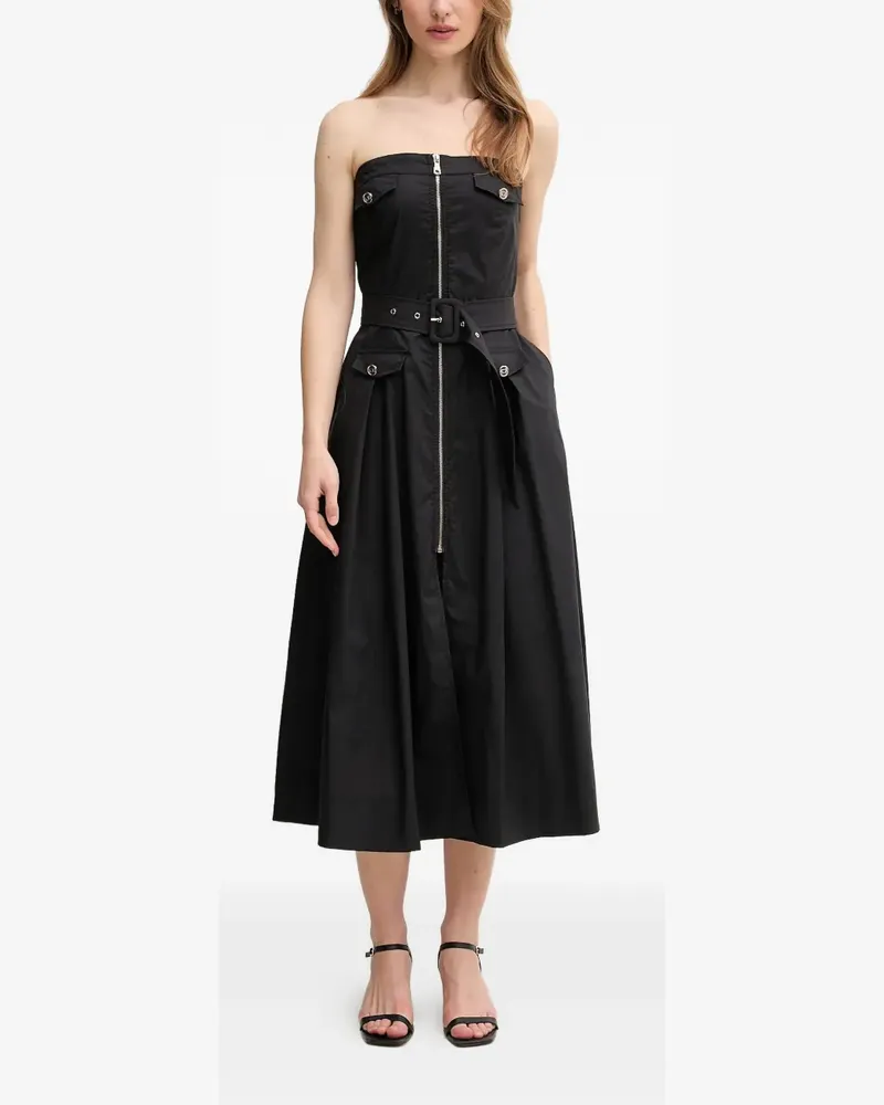 Gaudi Midikleid mit Gürtel - Schwarz Schwarz