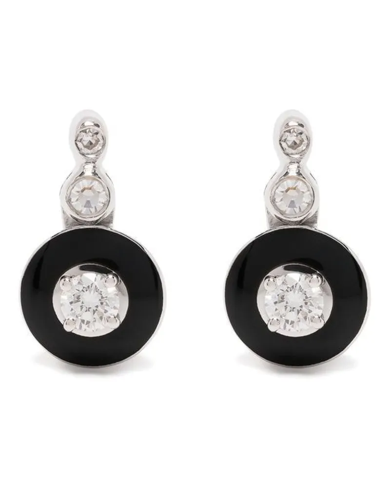 Selim Mouzannar 18kt Weißgoldohrringe mit Diamanten - Silber Silber