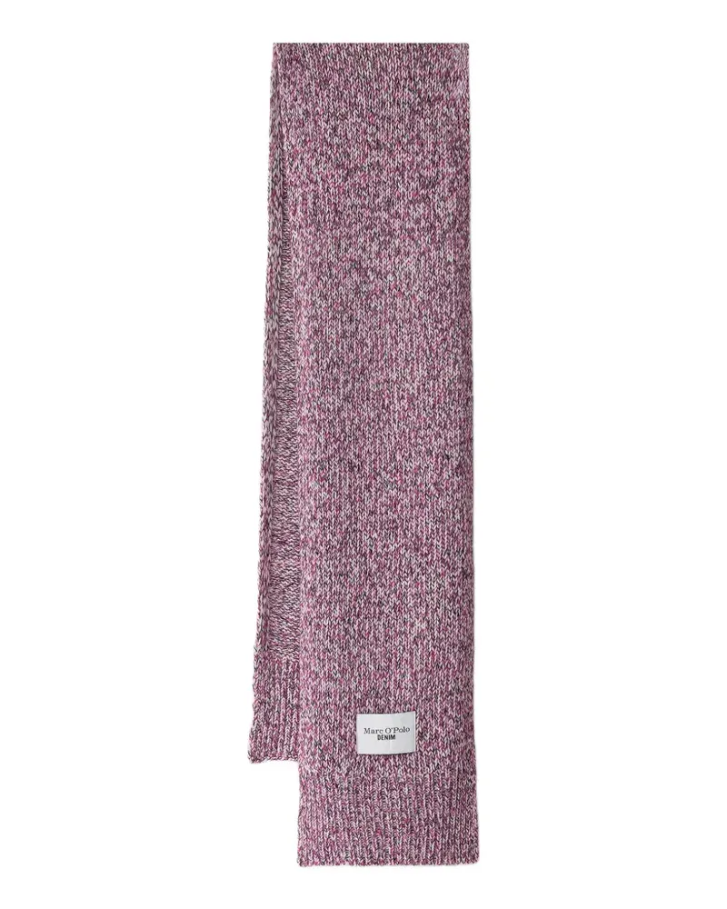 Marc O'Polo Schal mit Logo-Patch - Rosa Rosa