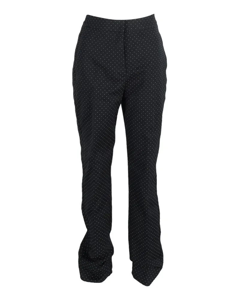 Erdem polka-dot high-waisted trousers - Schwarz Schwarz