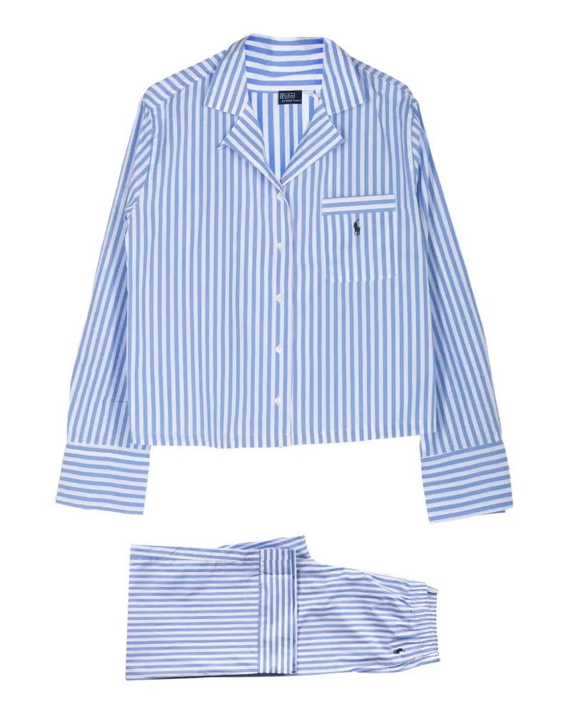 Ralph Lauren Gestreifter Pyjama - Blau Blau