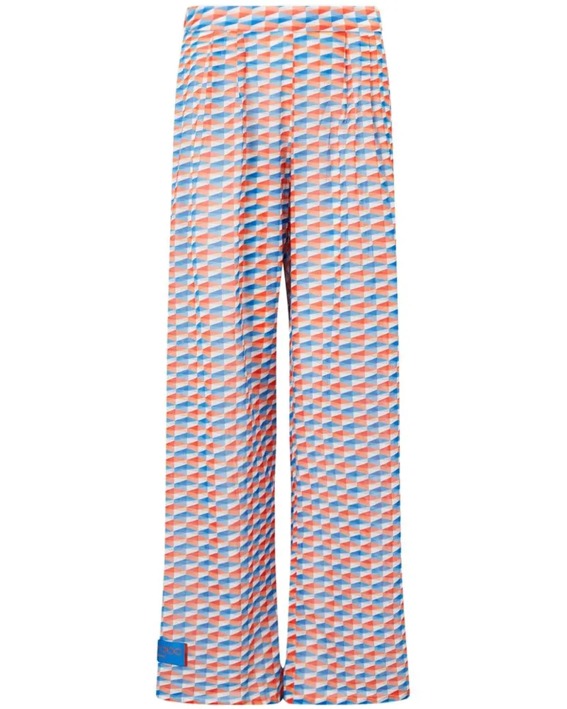 Jimmy Choo Laren Hose mit geometrischem Print - Blau Blau