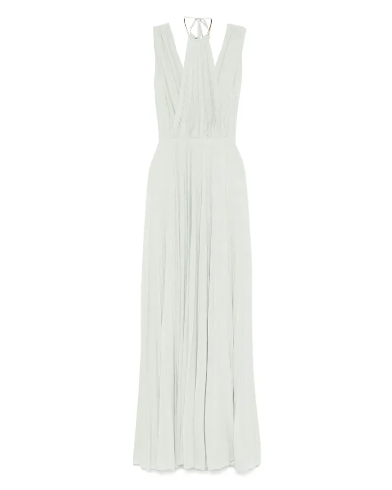 Elisabetta Franchi Jersey-Maxikleid mit Gürtel - Grün Grün