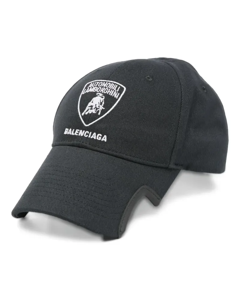 Balenciaga x Automobili Lamborghini Baseballkappe - Schwarz Schwarz