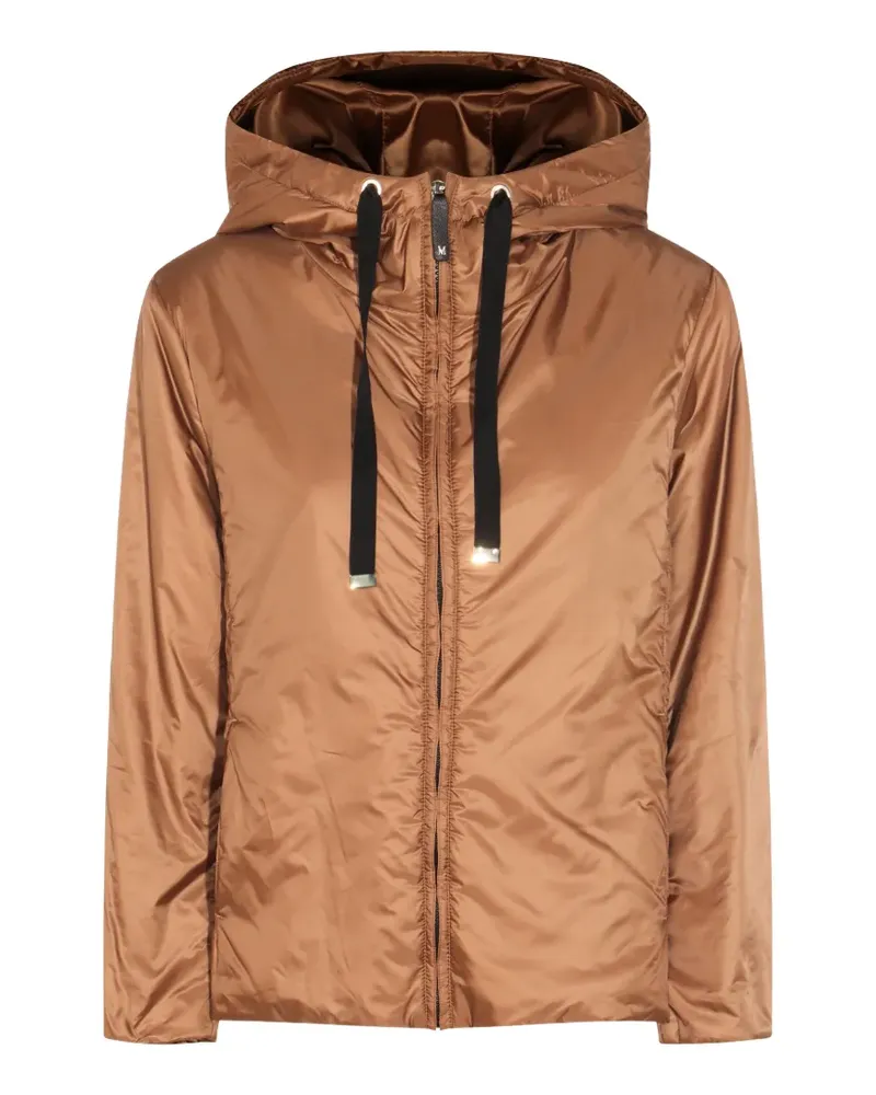 Max Mara The Cube hooded zip-up coat - Braun Braun