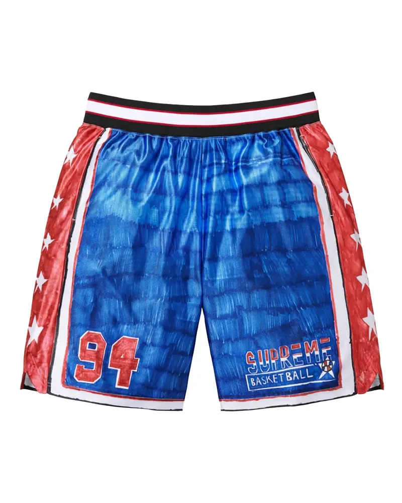 Supreme Being Marker Basketball-Shorts - Blau Blau
